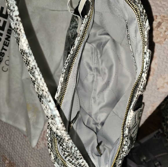 NWT Aimee Kestenberg "Night is Young" Hobo bag - Grey snakeskin DISCONTINUED - Picture 9 of 14